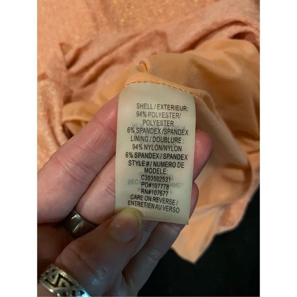 Alice + Olivia 🐾 NWT Emilio Pucci Runway Pink Salmon Dress, Sz 8, MSRP $297 - Picture 9 of 11